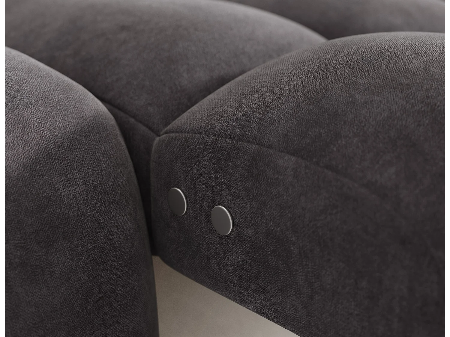 Canapé d'angle Olimpia R/assise extensible-électrique/revêtement tissu/Anthracite