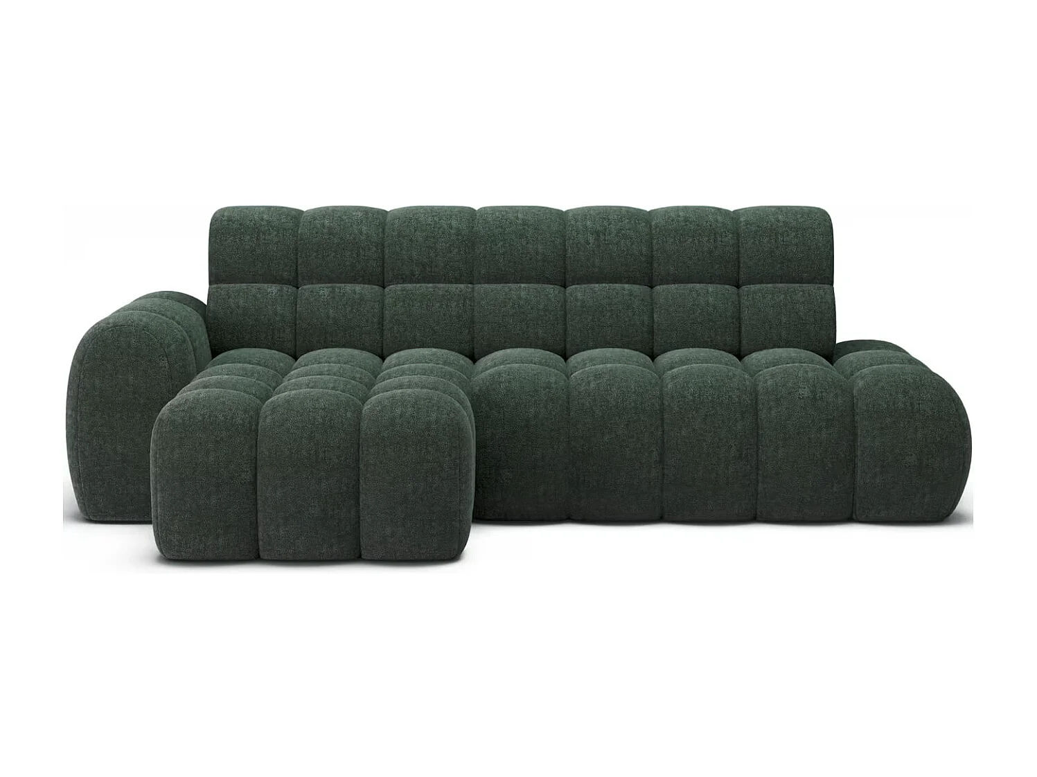 Canapé d’angle convertible tissu KINDO – Avec assise électrique-Beige clair-angle droit