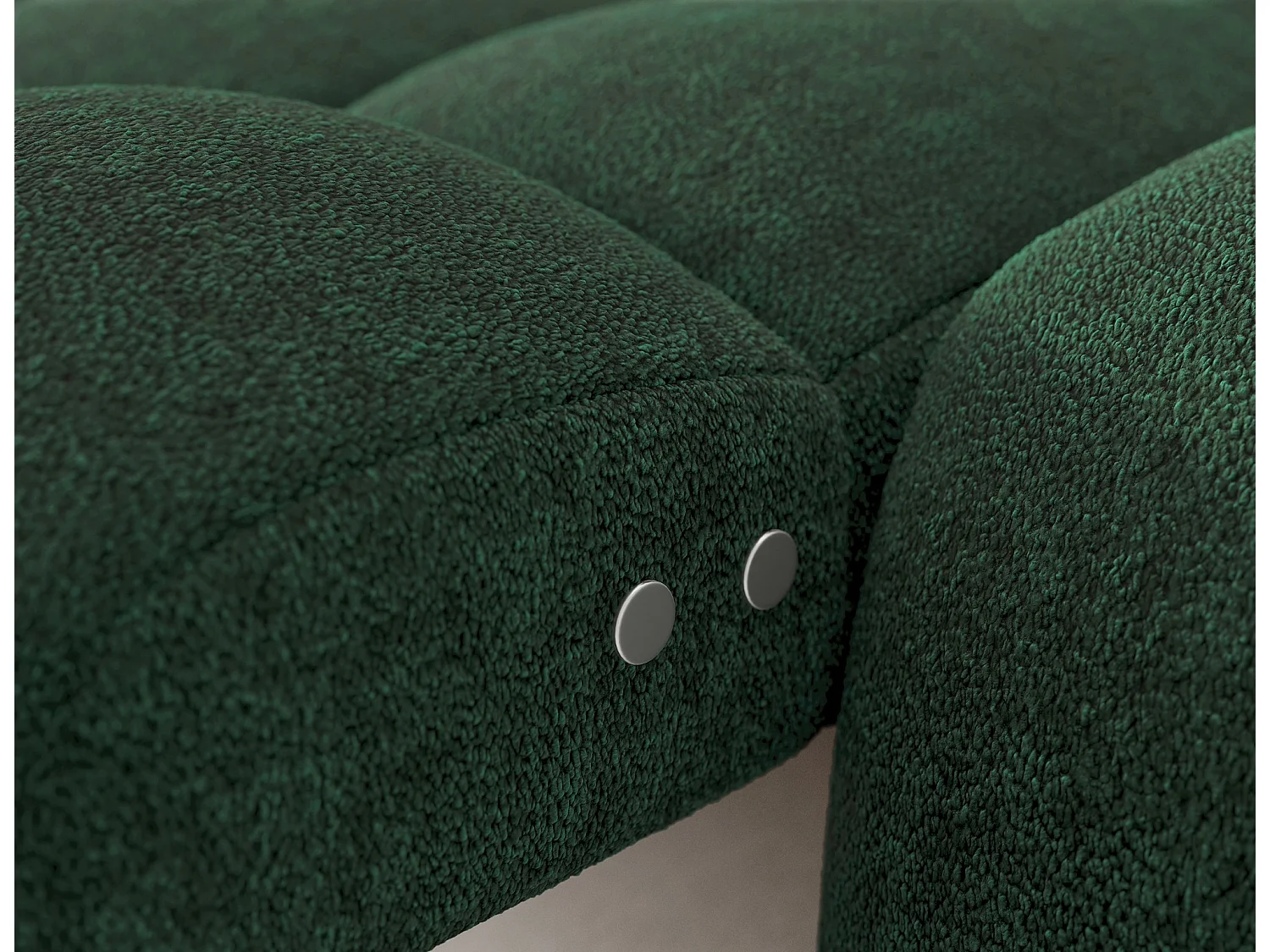 Canapé d'angle Olimpia L/assise extensible-électrique/revêtement tissu/Vert