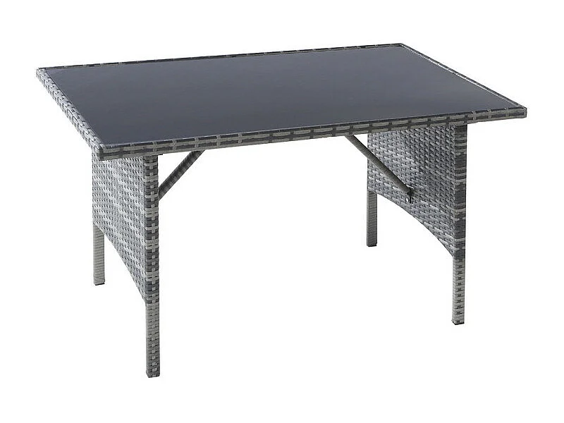 Ensemble à manger de jardin - 7 personnes - Canapé d'angle + table + tabouret + oreiller - couverture de amovible et lavable