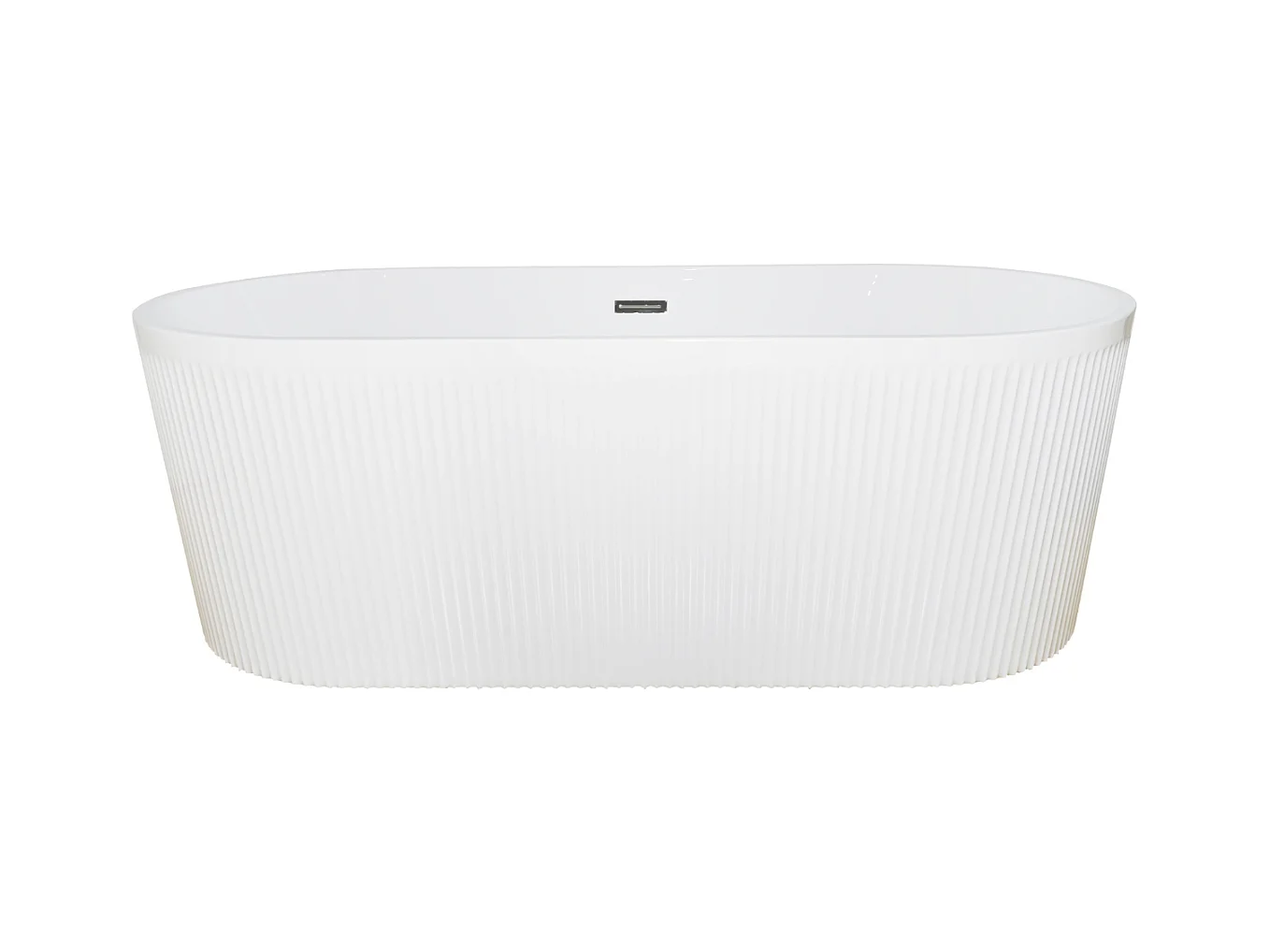 Baignoire îlot design ovale CORBIN blanche 170 cm