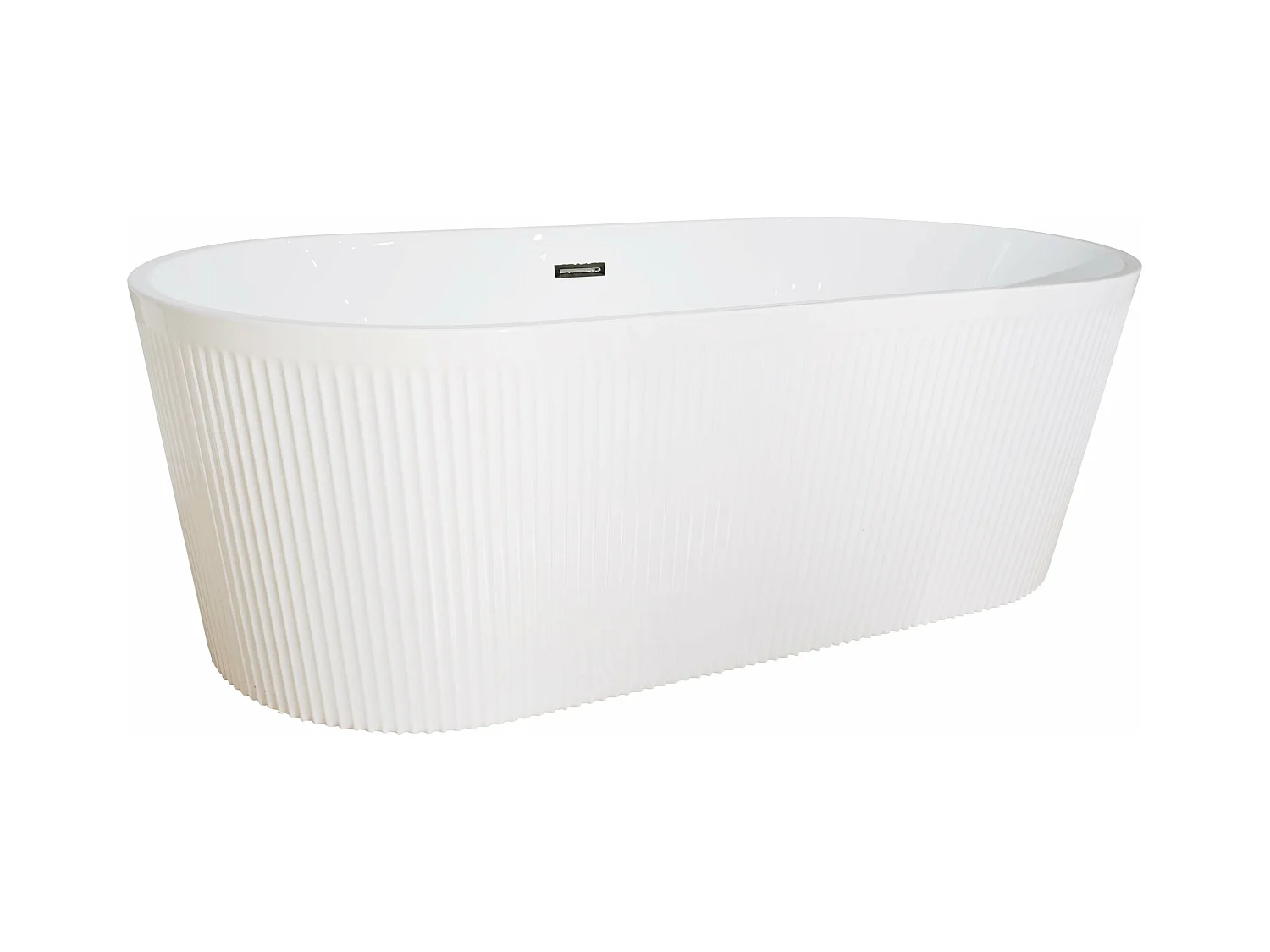 Baignoire îlot design ovale CORBIN blanche 150 cm