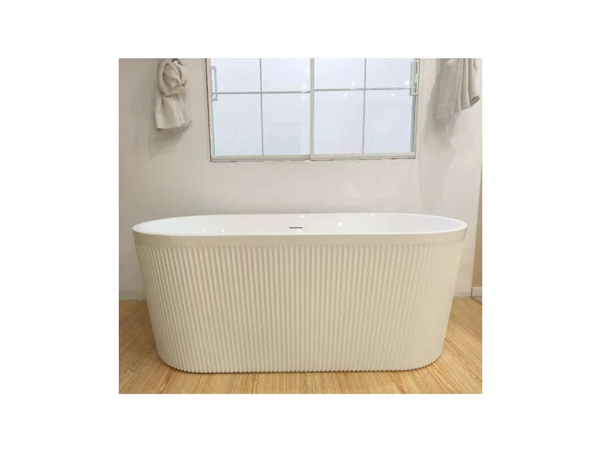 Baignoire îlot design ovale CORBIN blanche 150 cm