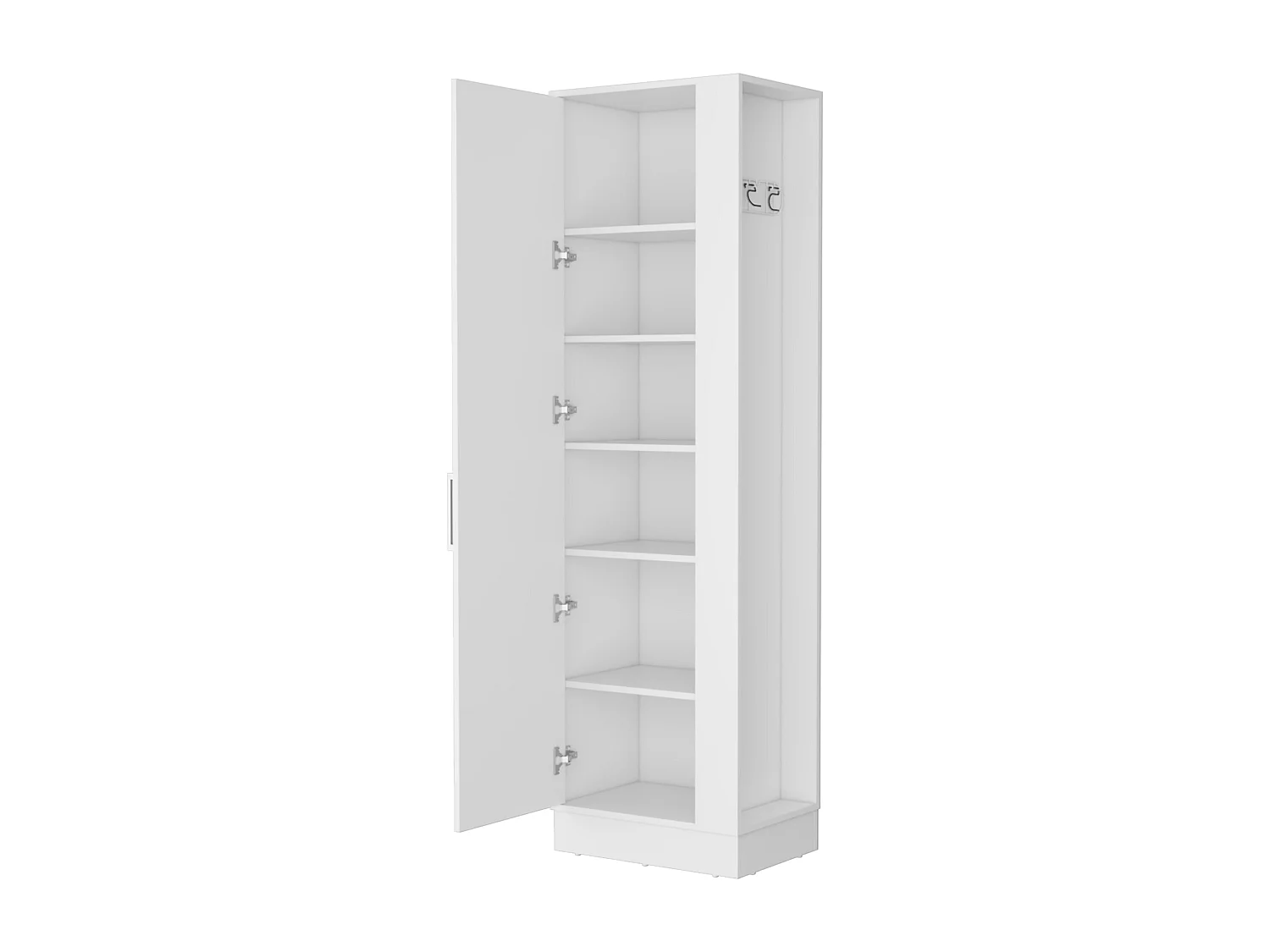 TUHOME Mobile contenitore Lilo, con cinque ripiani, colore bianco