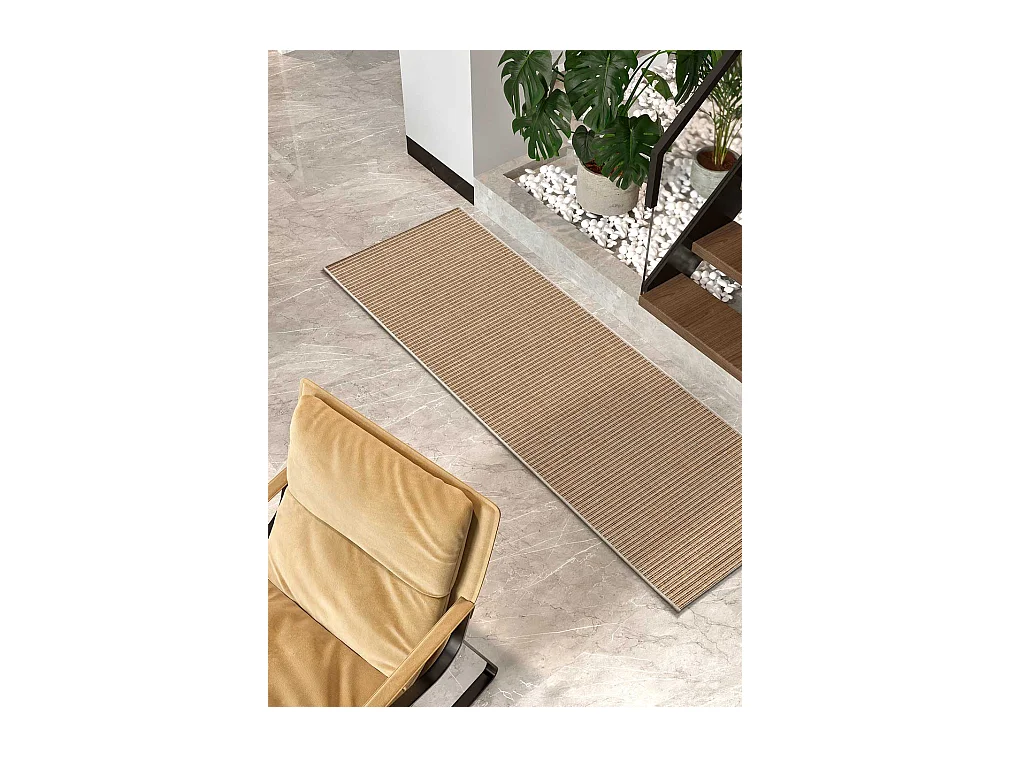 Tapis extérieur - naturel - beige - 48x200 cm - NATURA