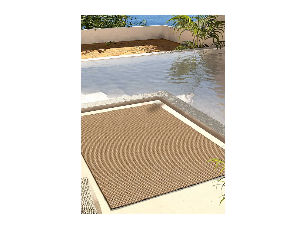 Tapis extérieur - naturel - beige - 48x200 cm - NATURA