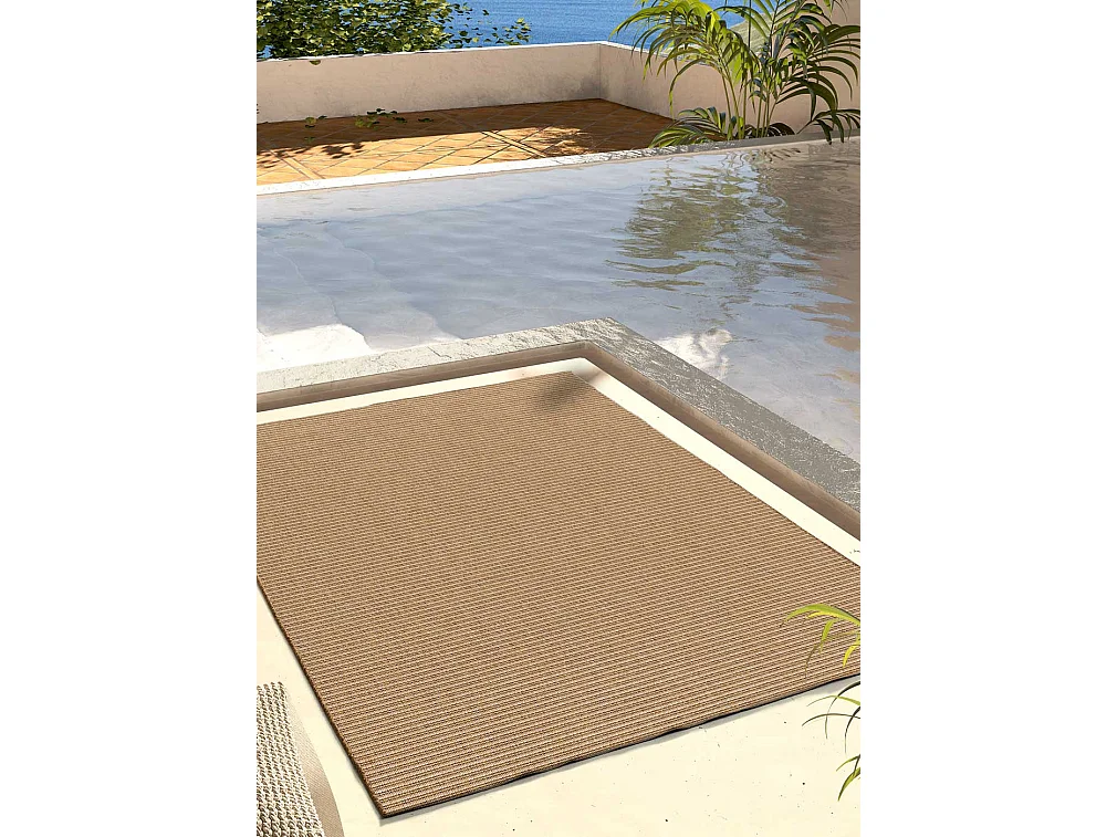 Buitentapijt - natuurlijk - beige - 48x200 cm - NATURA