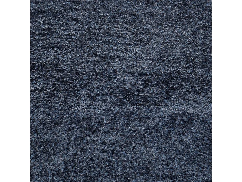 Lot 2 tabourets de bar rembourré tissu doux bleu pied métal - JULIE