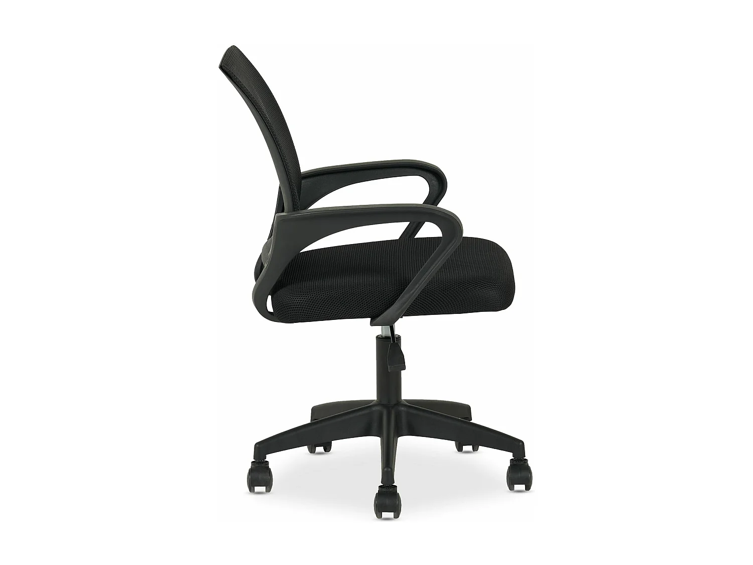 Chaise de bureau ergonomique JAKE Noir Réglable en hauteur avec Accoudoirs, Assise Rembourrée Confortable