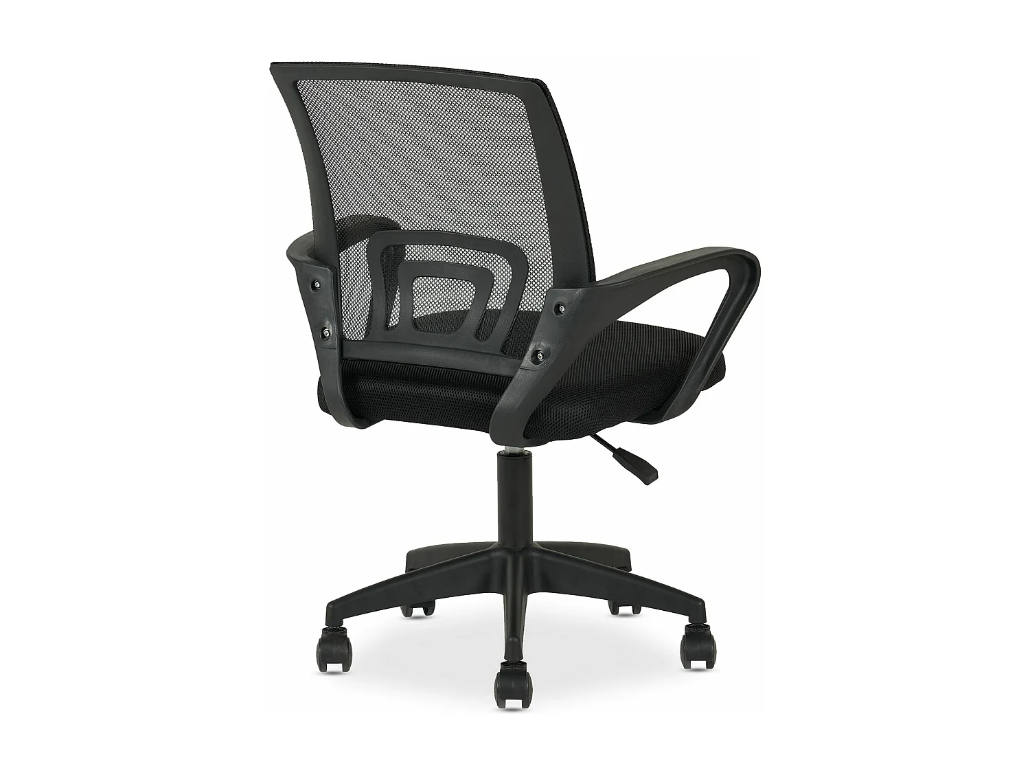 Chaise de bureau ergonomique JAKE Noir Réglable en hauteur avec Accoudoirs, Assise Rembourrée Confortable
