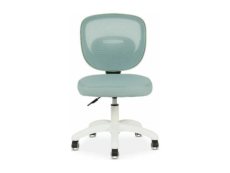 Chaise de bureau enfant MAYLA Vert Réglable en hauteur sans Accoudoirs, Assise Rembourrée Confortable