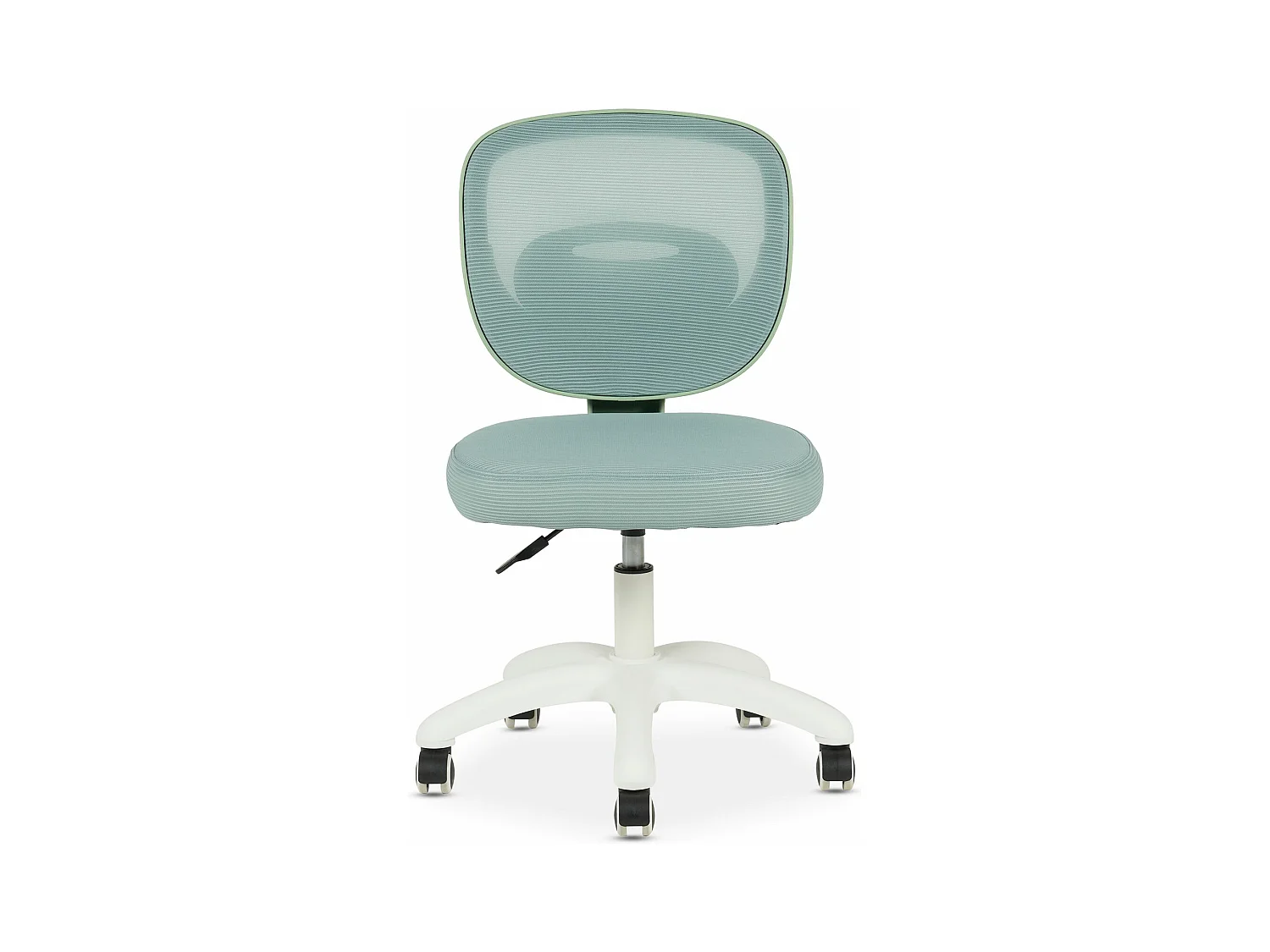 Chaise de bureau enfant MAYLA Vert Réglable en hauteur sans Accoudoirs, Assise Rembourrée Confortable