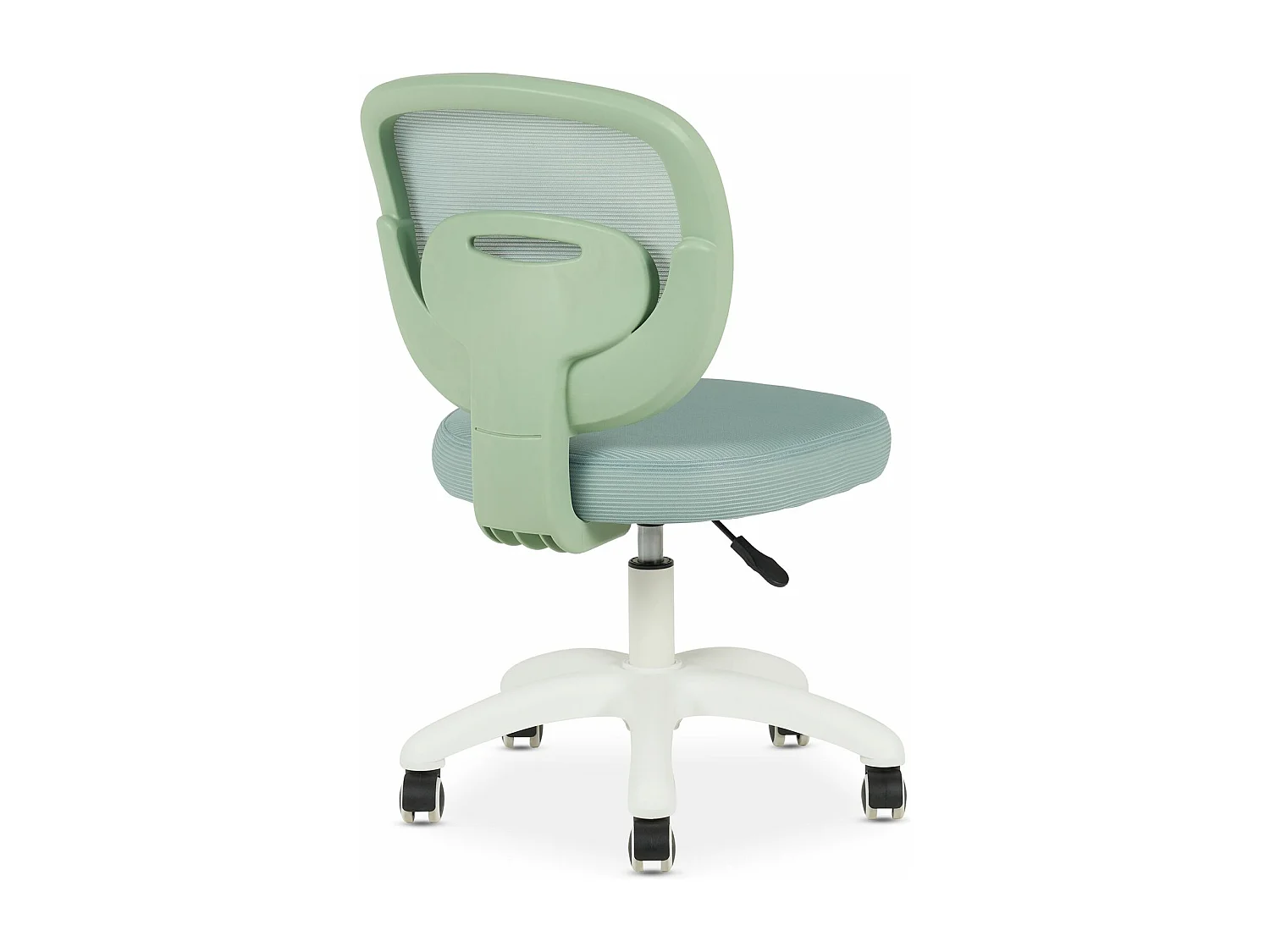 Chaise de bureau enfant MAYLA Vert Réglable en hauteur sans Accoudoirs, Assise Rembourrée Confortable