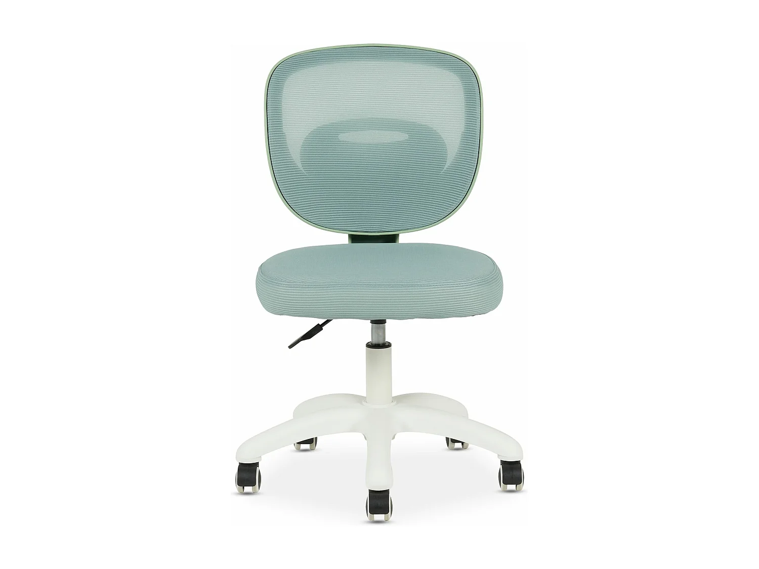 Chaise de bureau enfant MAYLA Vert Réglable en hauteur sans Accoudoirs, Assise Rembourrée Confortable