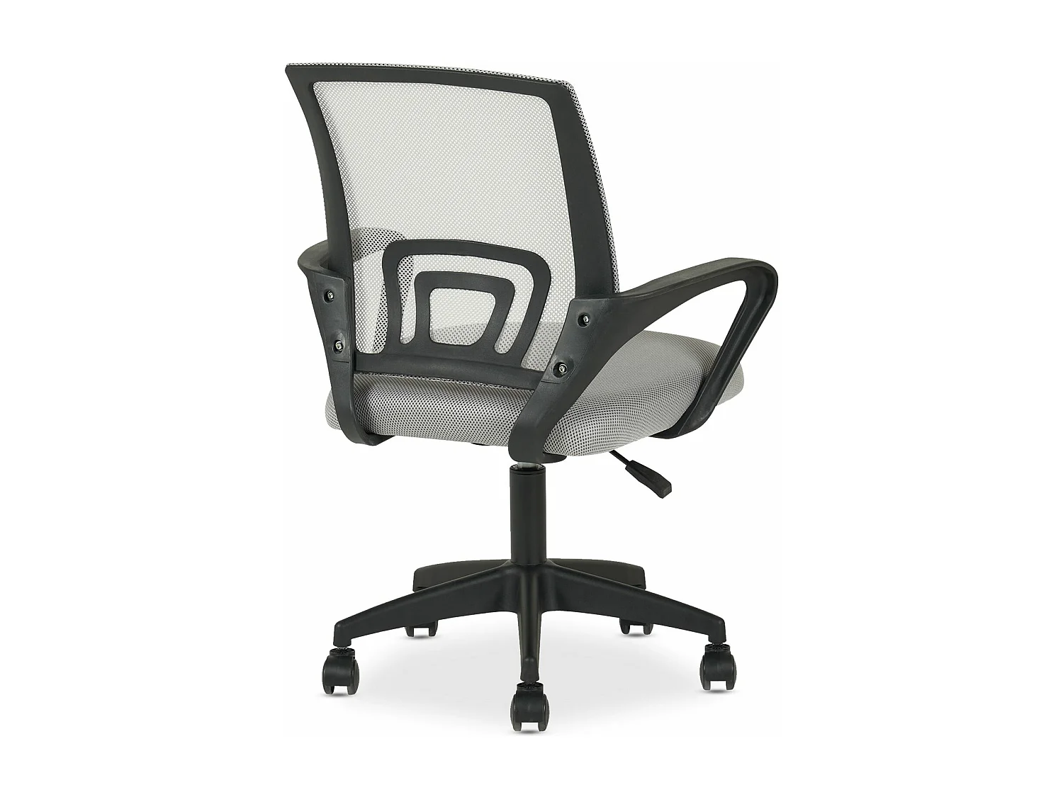 Chaise de bureau ergonomique JAKE Gris Réglable en hauteur avec Accoudoirs, Assise Rembourrée Confortable