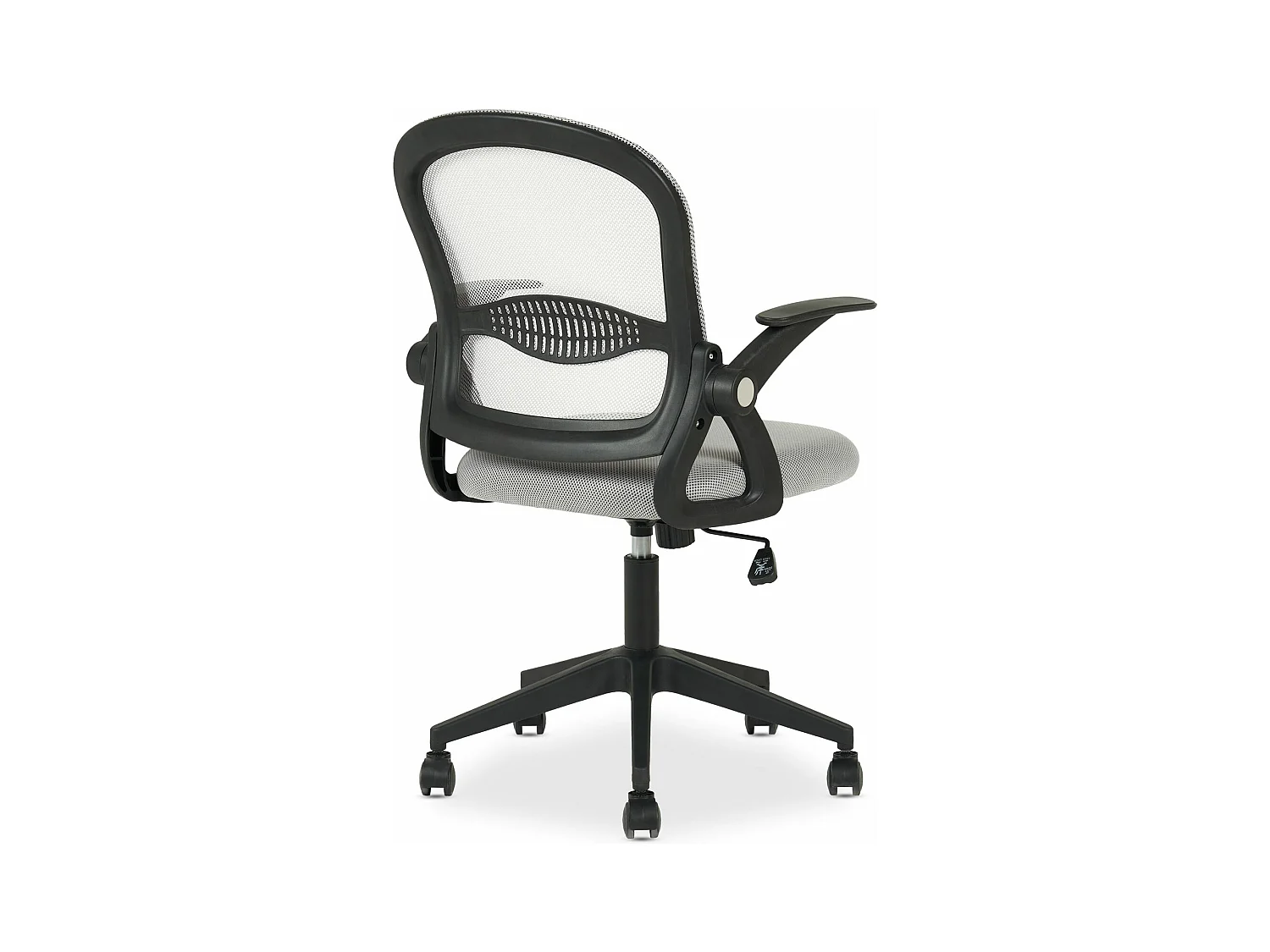 Chaise de bureau ergonomique EREN Gris Réglable en hauteur avec Accoudoirs, Assise Rembourrée Confortable