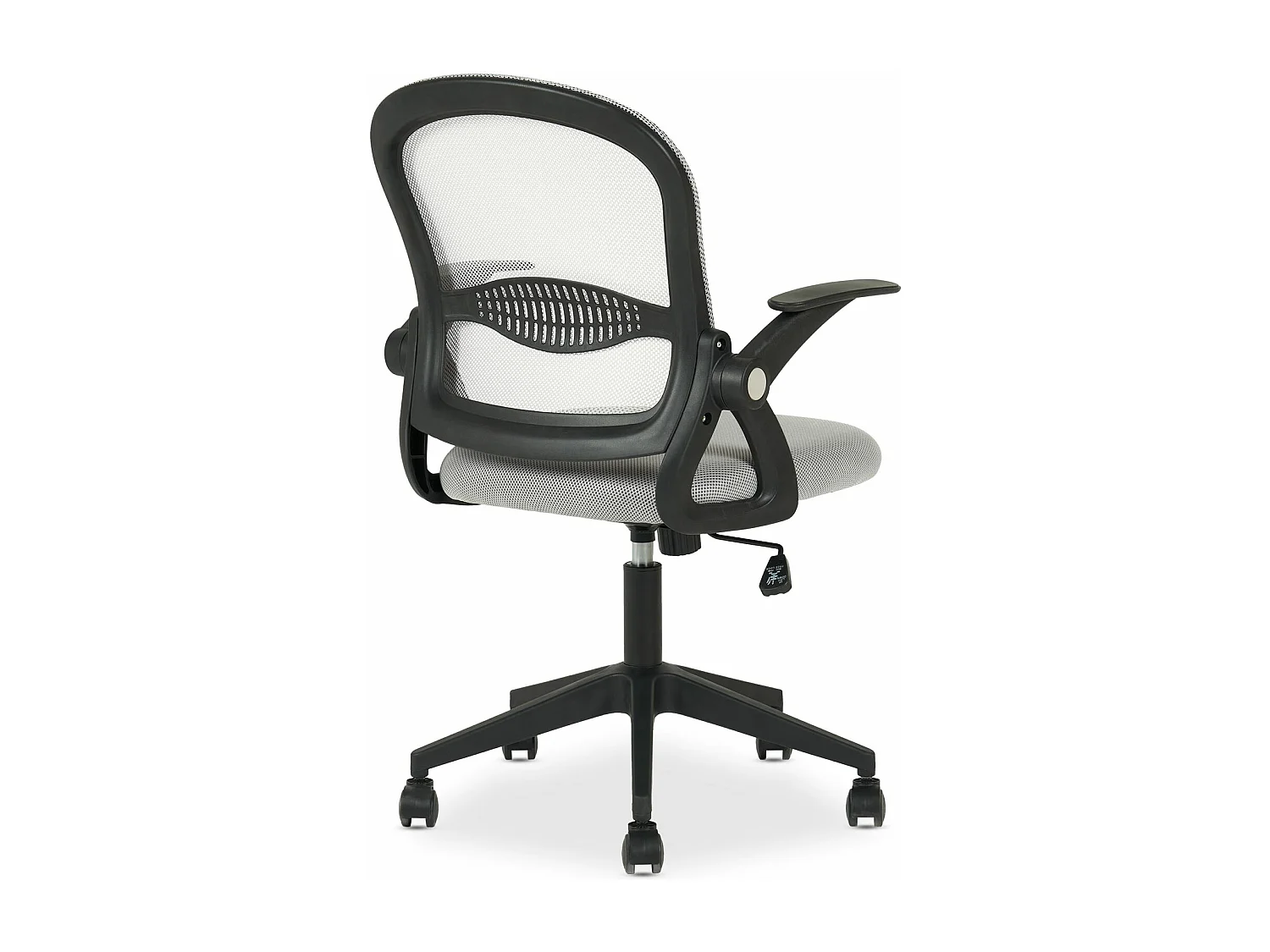 Chaise de bureau ergonomique EREN Gris Réglable en hauteur avec Accoudoirs, Assise Rembourrée Confortable