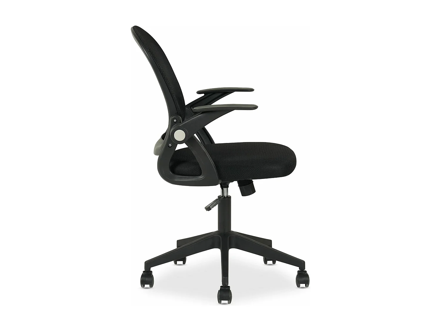 Chaise de bureau ergonomique EREN Noir Réglable en hauteur avec Accoudoirs, Assise Rembourrée Confortable