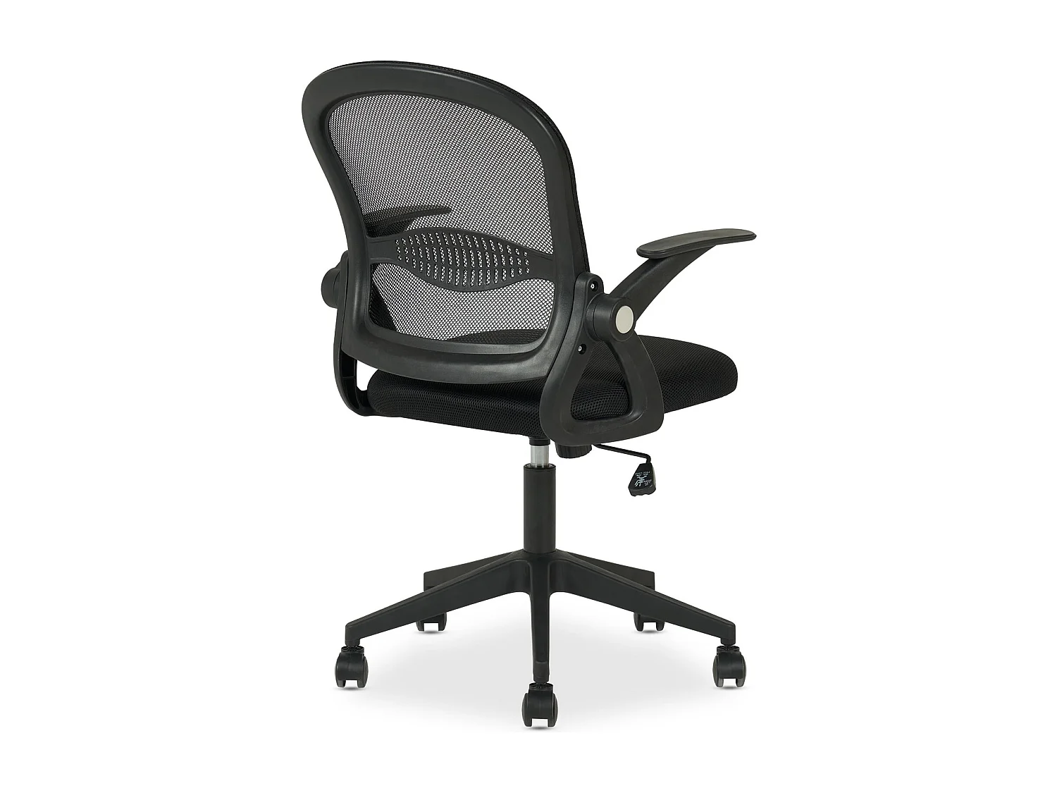 Chaise de bureau ergonomique EREN Noir Réglable en hauteur avec Accoudoirs, Assise Rembourrée Confortable