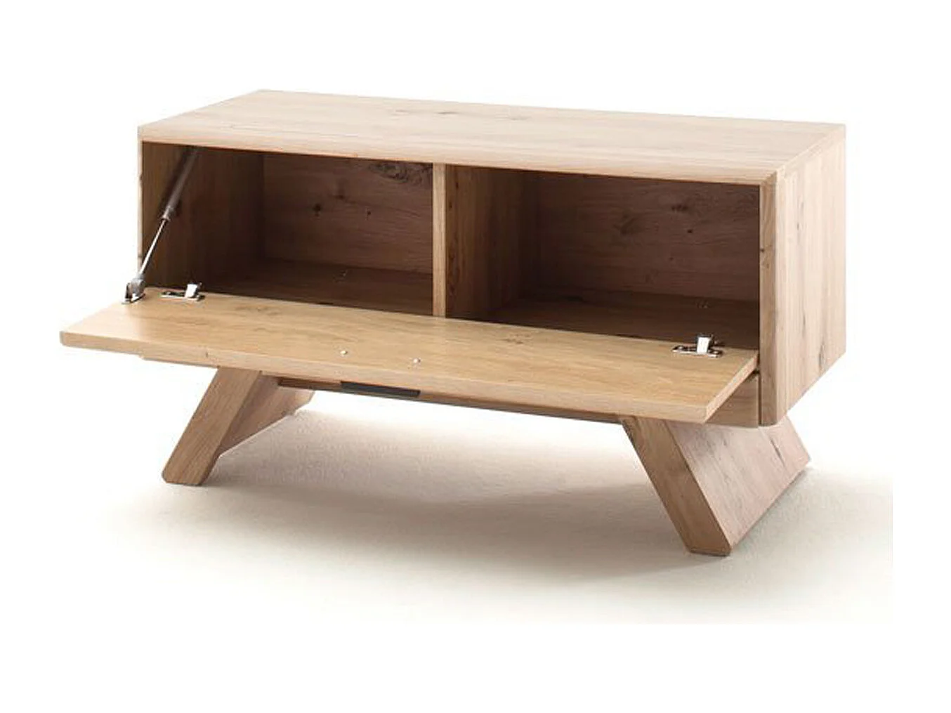 Banc de rangement à chaussures en mélamine imitation chêne - Longueur 89 x Hauteur 47 x Profondeur 39 cm