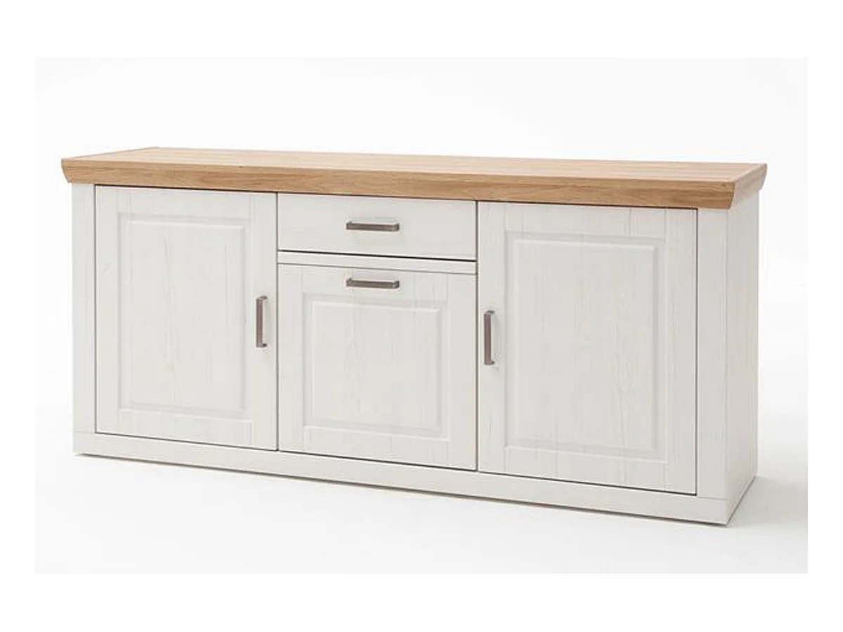 Buffet en pin blanc et chêne - L.183 x H.85 x P.50 cm
