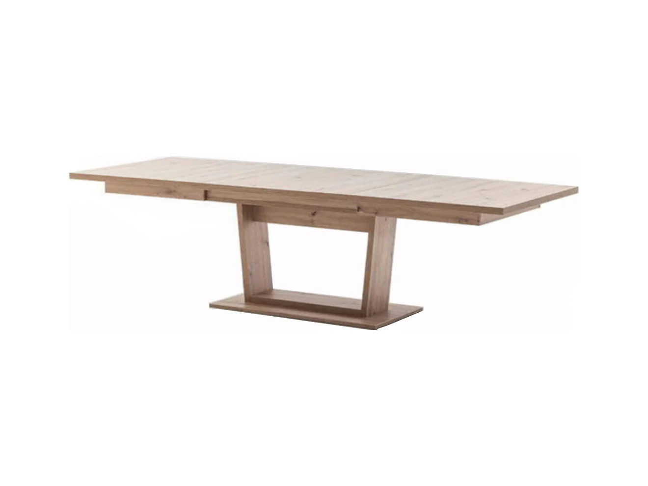 Table à manger extensible en chêne massif - L.180-280 x H.77 x P.100 cm