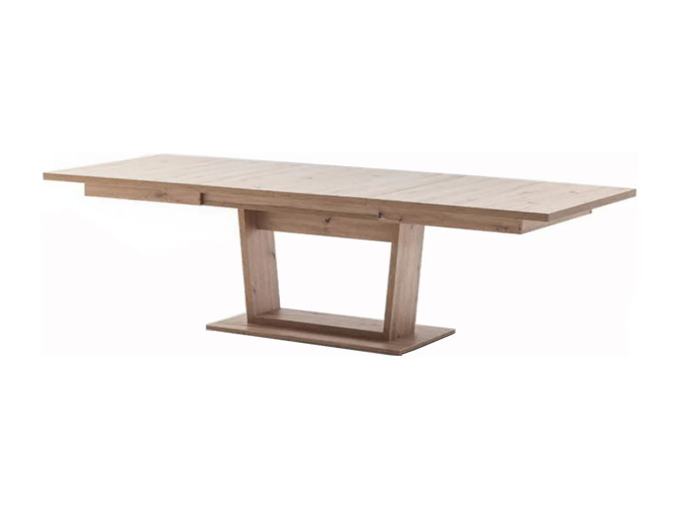 Table à manger extensible en chêne massif - L.180-280 x H.77 x P.100 cm