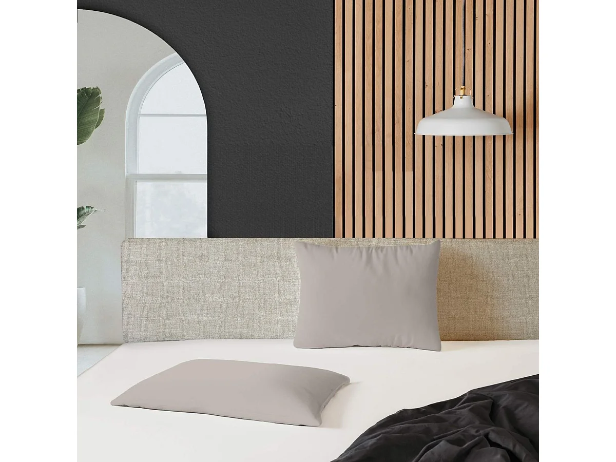 Taie d'Oreiller Microfibre "Oscar" 50x70cm Naturel