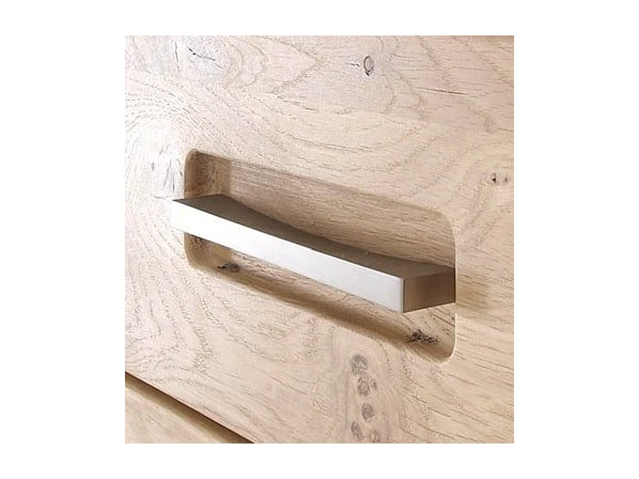 Vitrine gauche coloris chêne bianco - Longueur 64 x Hauteur 201 x Profondeur 39 cm