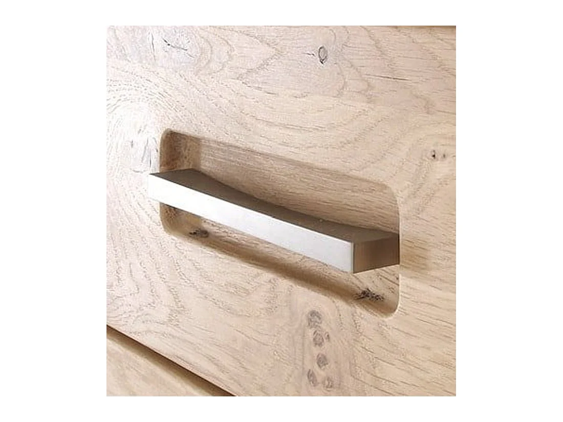 Vitrine droite coloris chêne bianco - Longueur 64 x Hauteur 201 x Profondeur 39 cm