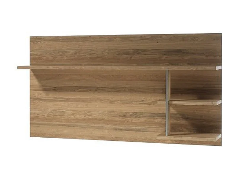 Etagère murale coloris chêne noueux blanchi - Longueur 184 x Hauteur 96 x Profondeur 28 cm