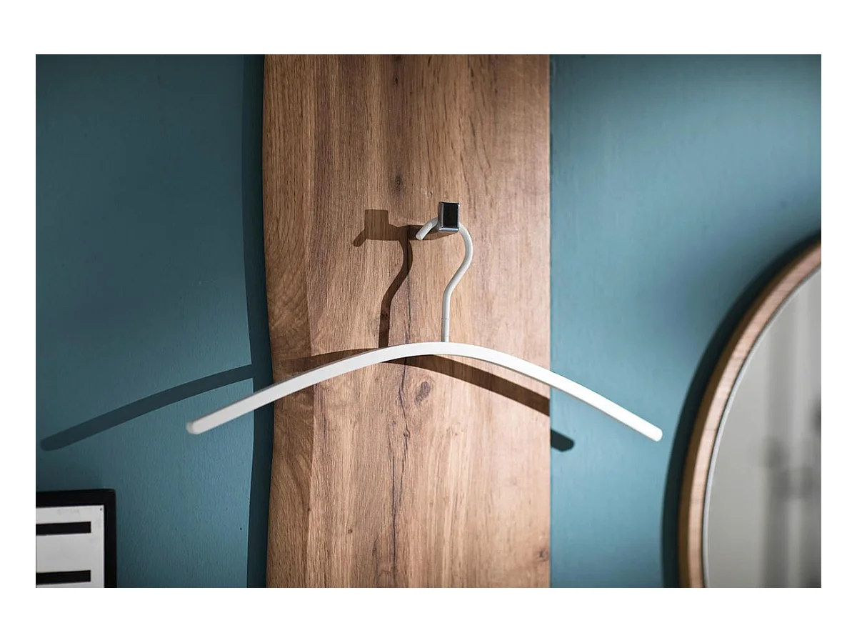 Ensemble de vestiaire complet finition chêne wotan / blanc brillant