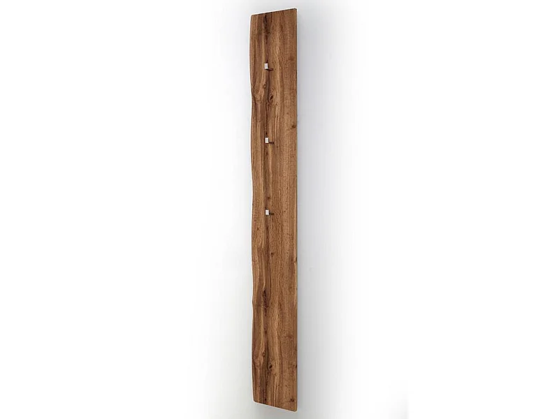 Vestiaire finition laquée coloris chêne wotan - Longueur 27 x Hauteur 196 x Pronfondeur 2 cm