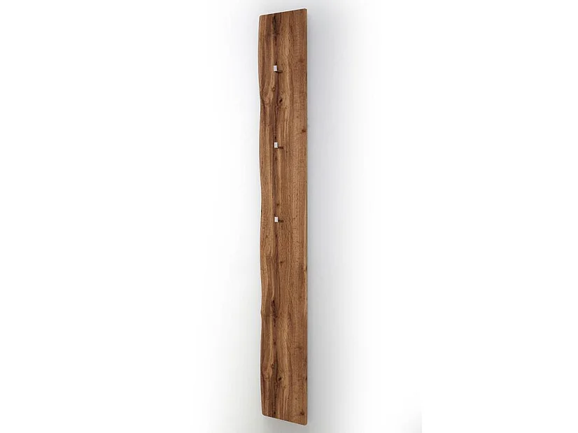 Vestiaire finition laquée coloris chêne wotan - Longueur 27 x Hauteur 196 x Pronfondeur 2 cm