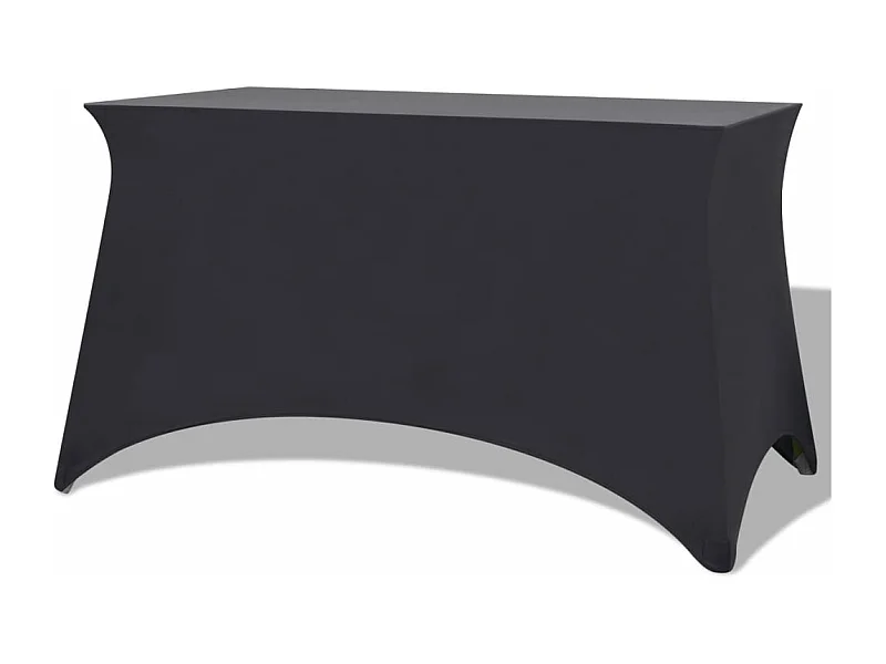 Capa Extensível Antracite para Mesa - 2 Peças 120x60,5x74 cm