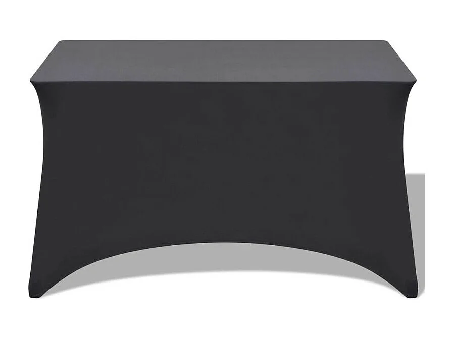 Capa Extensível Antracite para Mesa - 2 Peças 120x60,5x74 cm