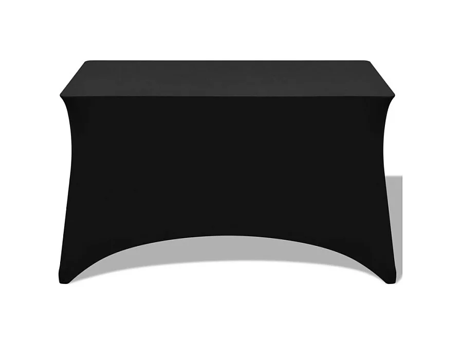 Capa Extensível para Mesa em Preto - Conjunto de 2 Peças 243x76x74 cm
