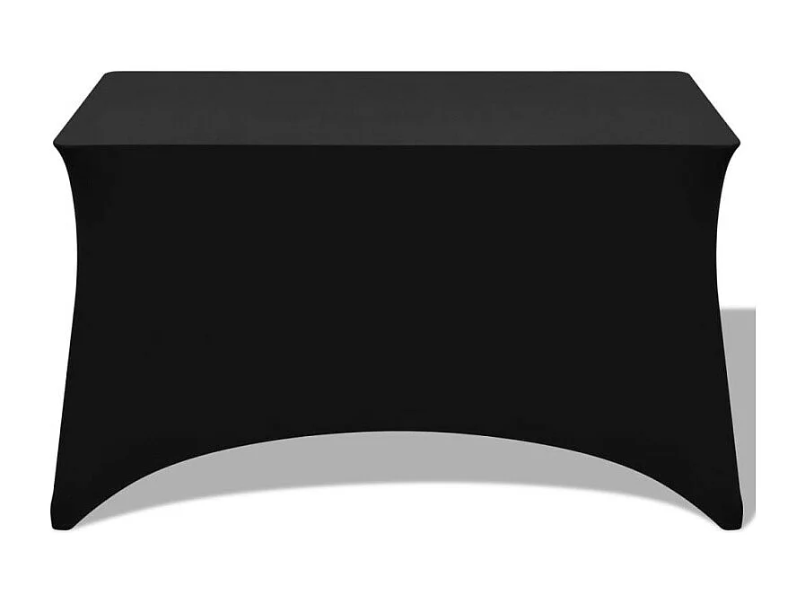 Capa Extensível para Mesa em Preto - Conjunto de 2 Peças 243x76x74 cm
