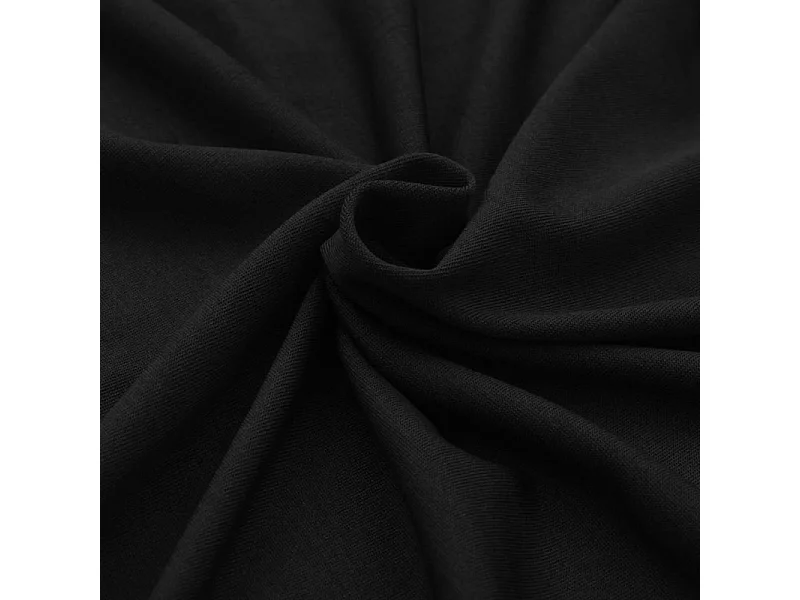 Capa Extensível para Mesa em Preto - Conjunto de 2 Peças 243x76x74 cm