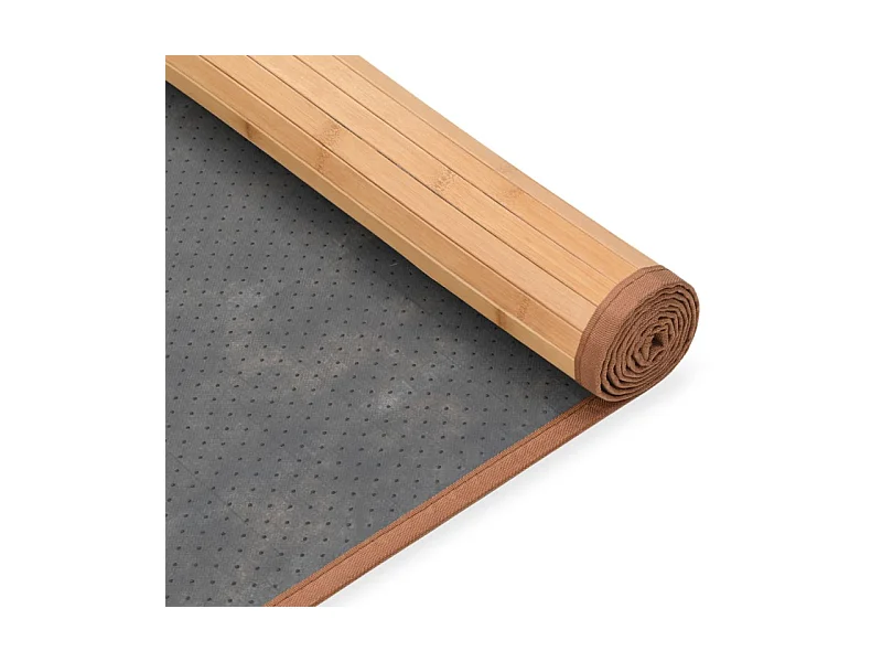 Teppich Bambus 100x160 cm Braun