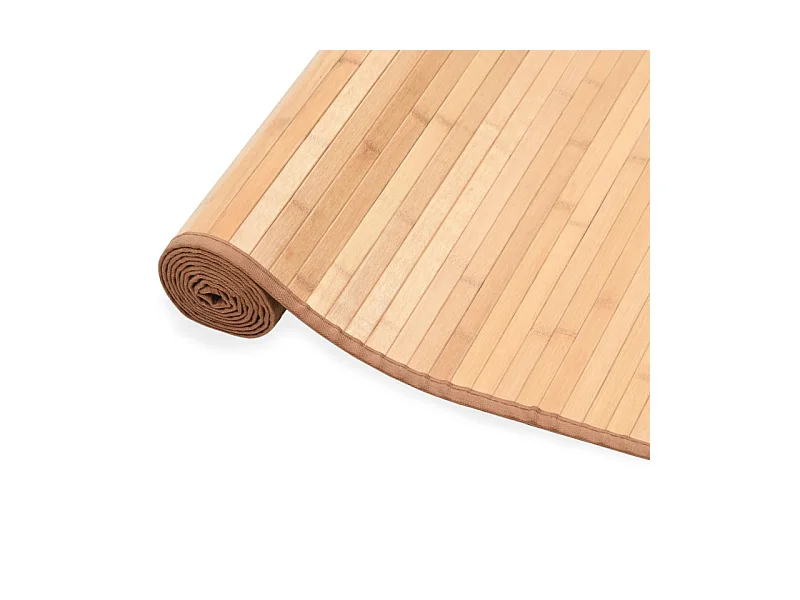 Teppich Bambus 80x200 cm Braun