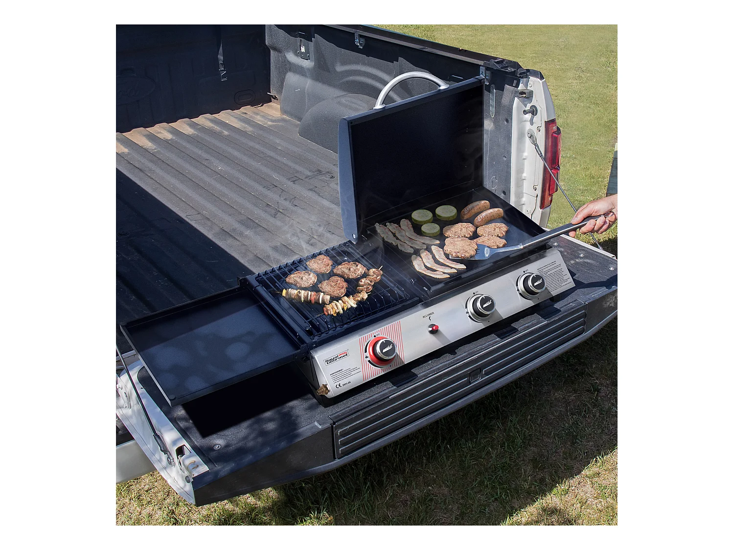 Barbecue Gaz Portable Royal Gourmet - 3 en 1 Plancha et Grille en Émaillés Combinés-8.5 kW