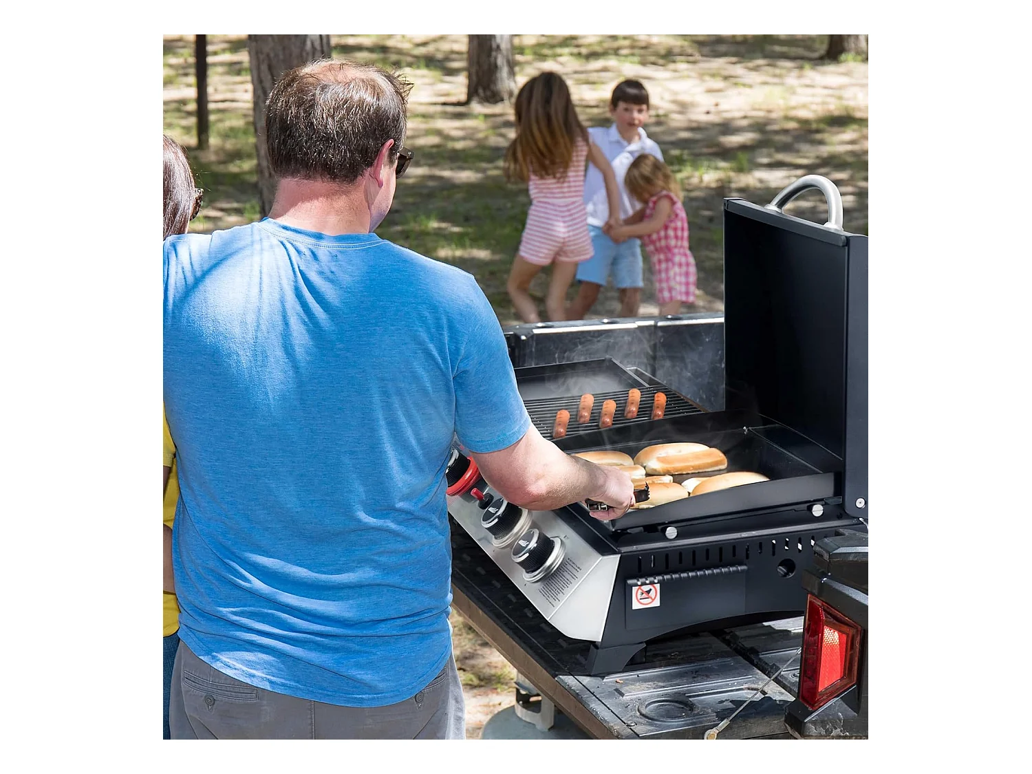 Barbecue Gaz Portable Royal Gourmet - 3 en 1 Plancha et Grille en Émaillés Combinés-8.5 kW