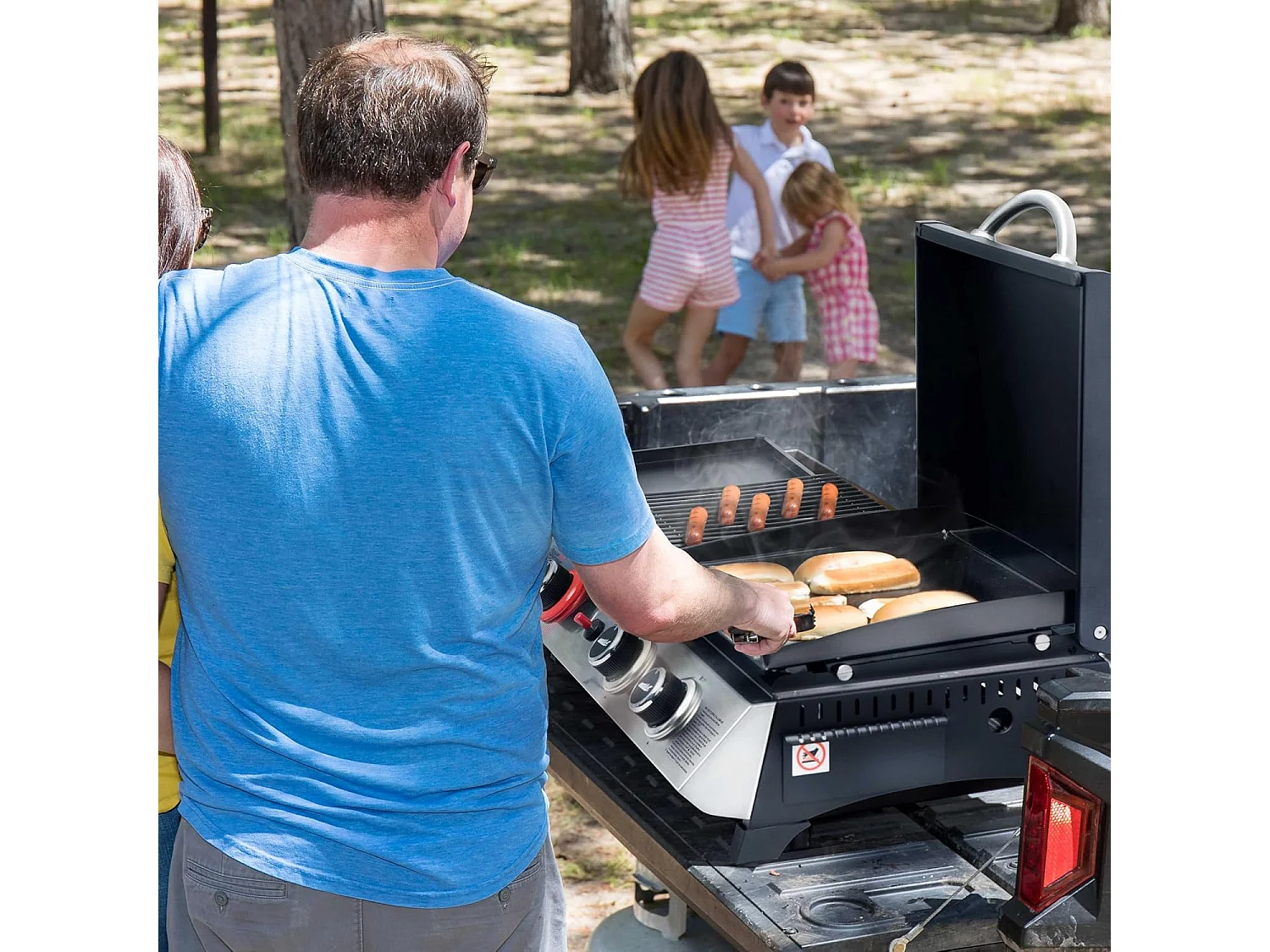 Barbecue Gaz Portable Royal Gourmet - 3 en 1 Plancha et Grille en Émaillés Combinés-8.5 kW