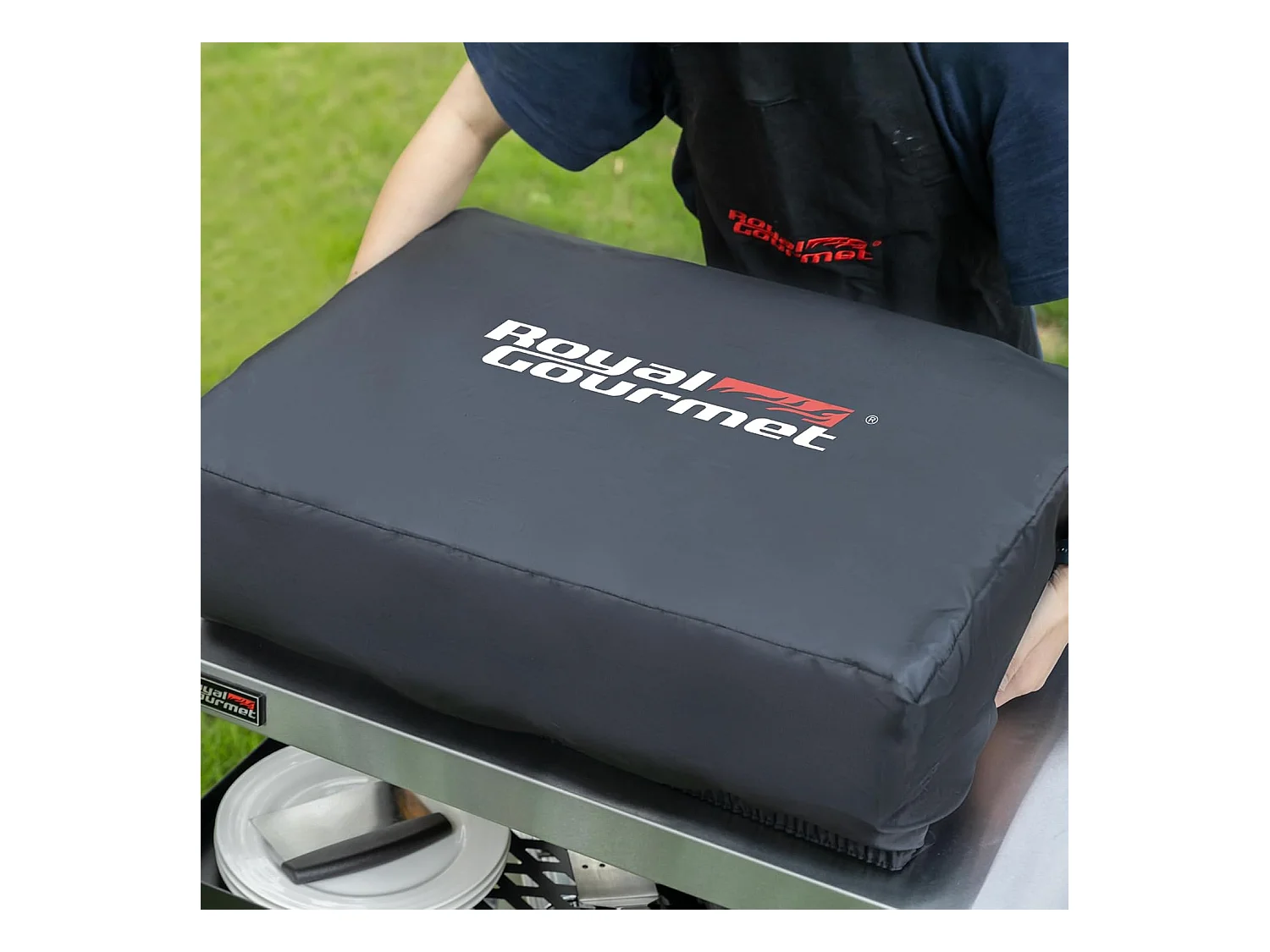 Plancha Gaz Royal Gourmet en Acier Émaillé -3 Brûleurs Puissance 7.5kW, Surface Cuisson 62,0 x 35,5 cm