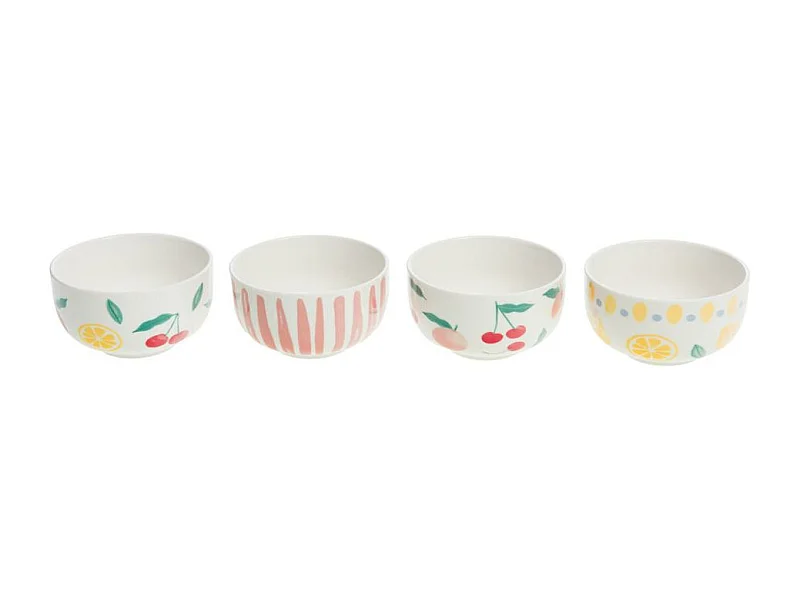 Coffret de 4 mini bols Fruty