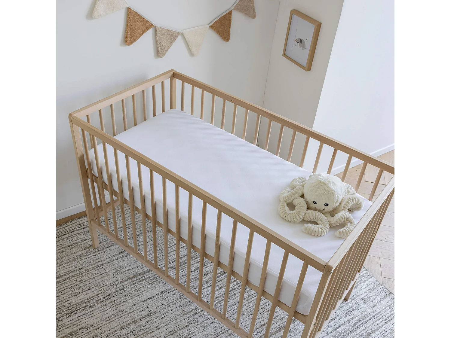 Protège matelas bébé 100% coton anti-acariens 70x140 - SOMEO