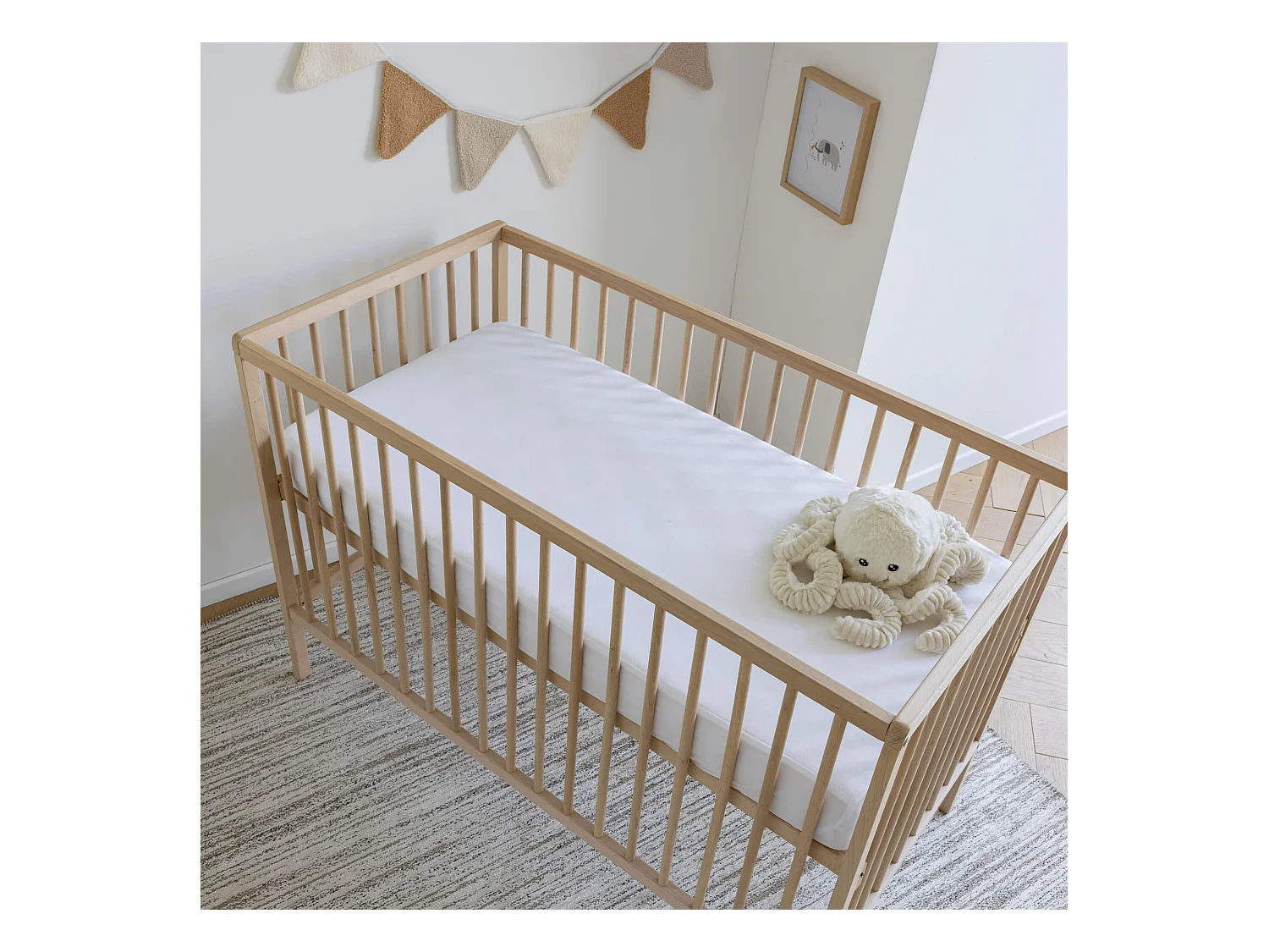 Protège matelas bébé 100% coton anti-acariens 60x120 - SOMEO