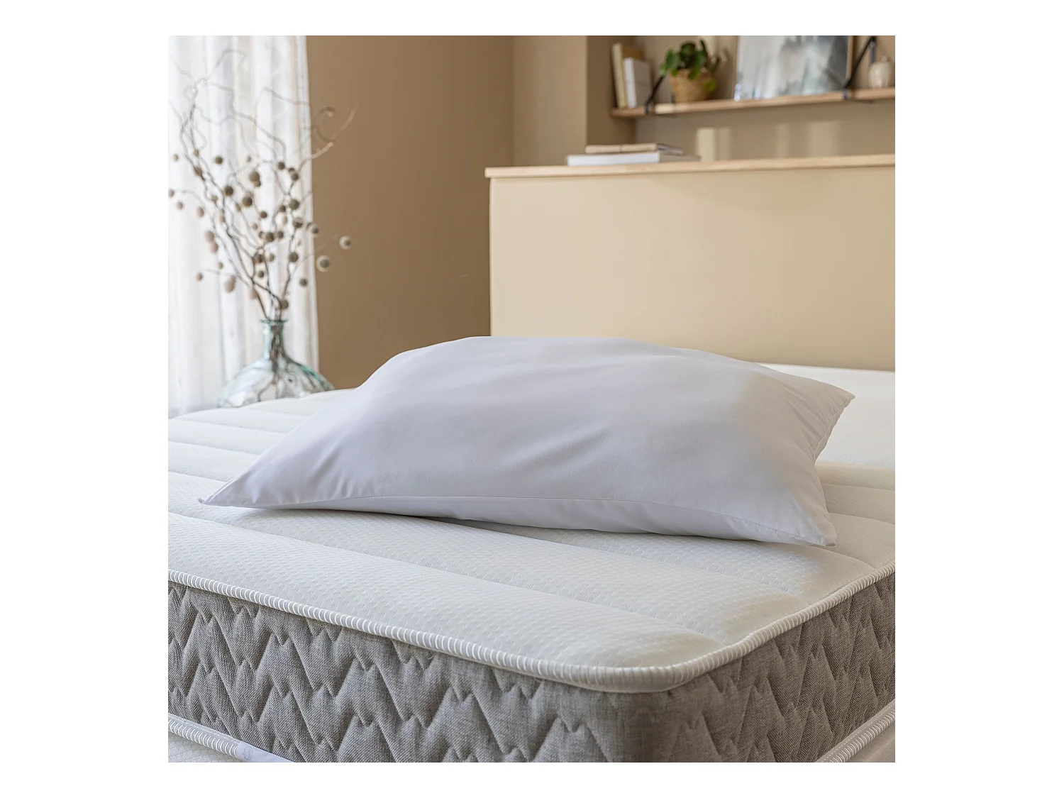 Pack couette 4 saisons et oreiller moelleux 260x240 cm