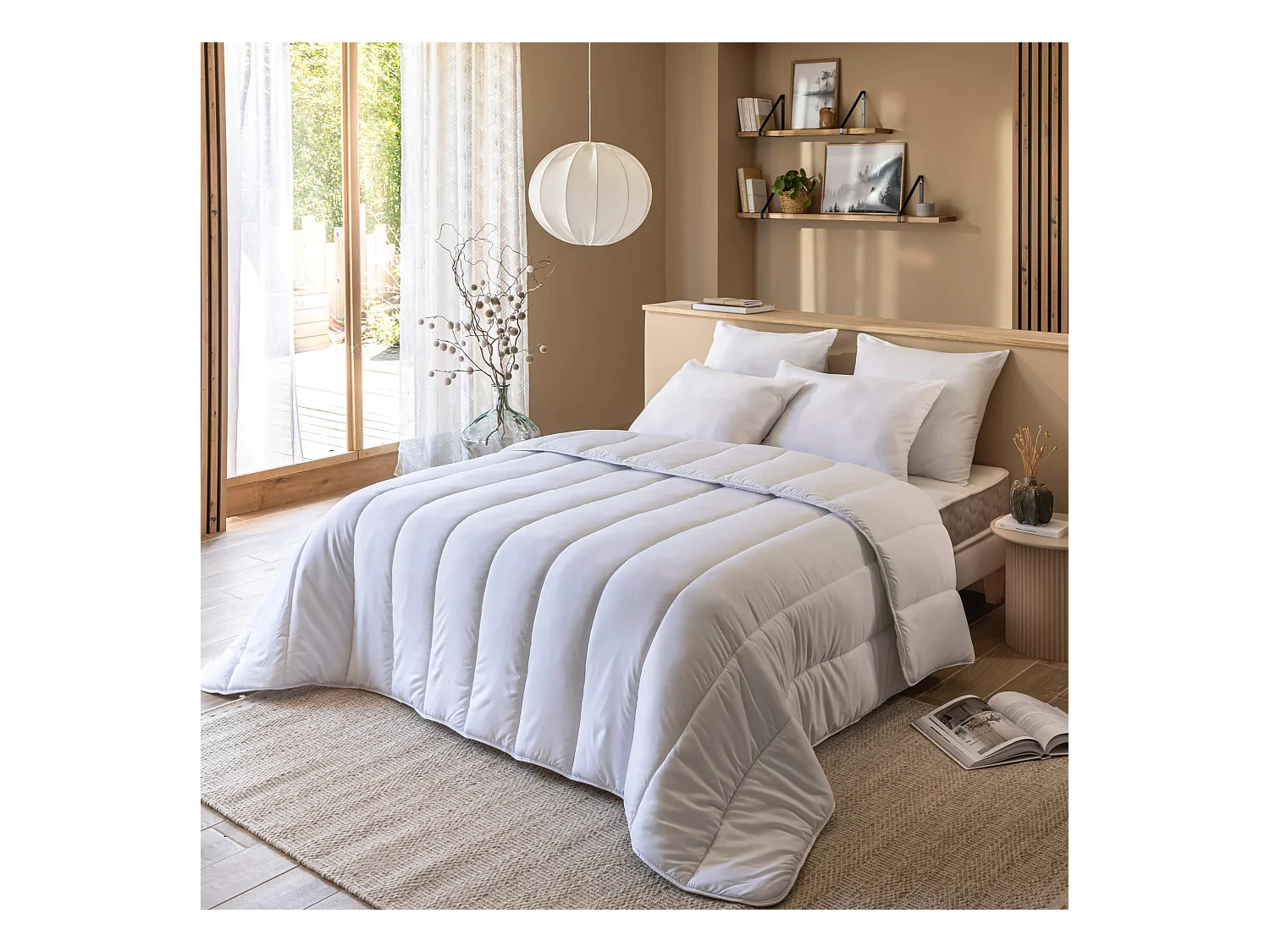 Couette chaude hiver 500gr/m² 240x220 cm